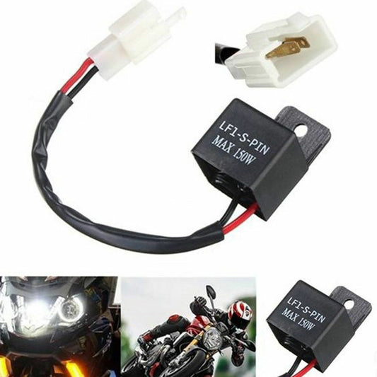 2-pin 12V electronic LED flashing relay for fixed motorcycle turn signal light flashing Q