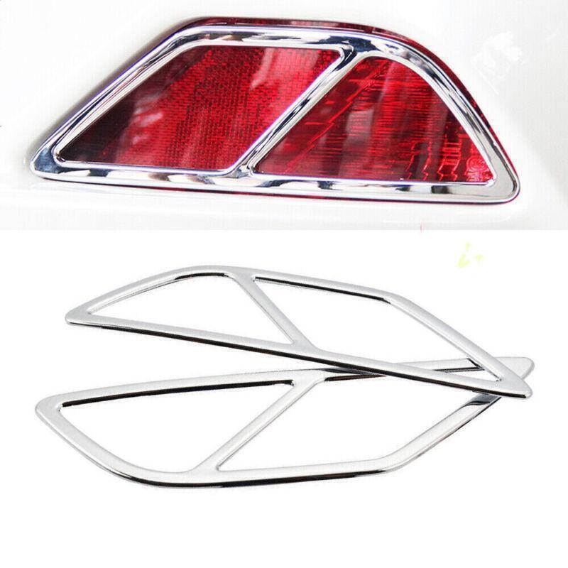Fit for Toyota RAV4 2016-2018 Chrome Silver Rear Bumper Fog light Frame Trims
