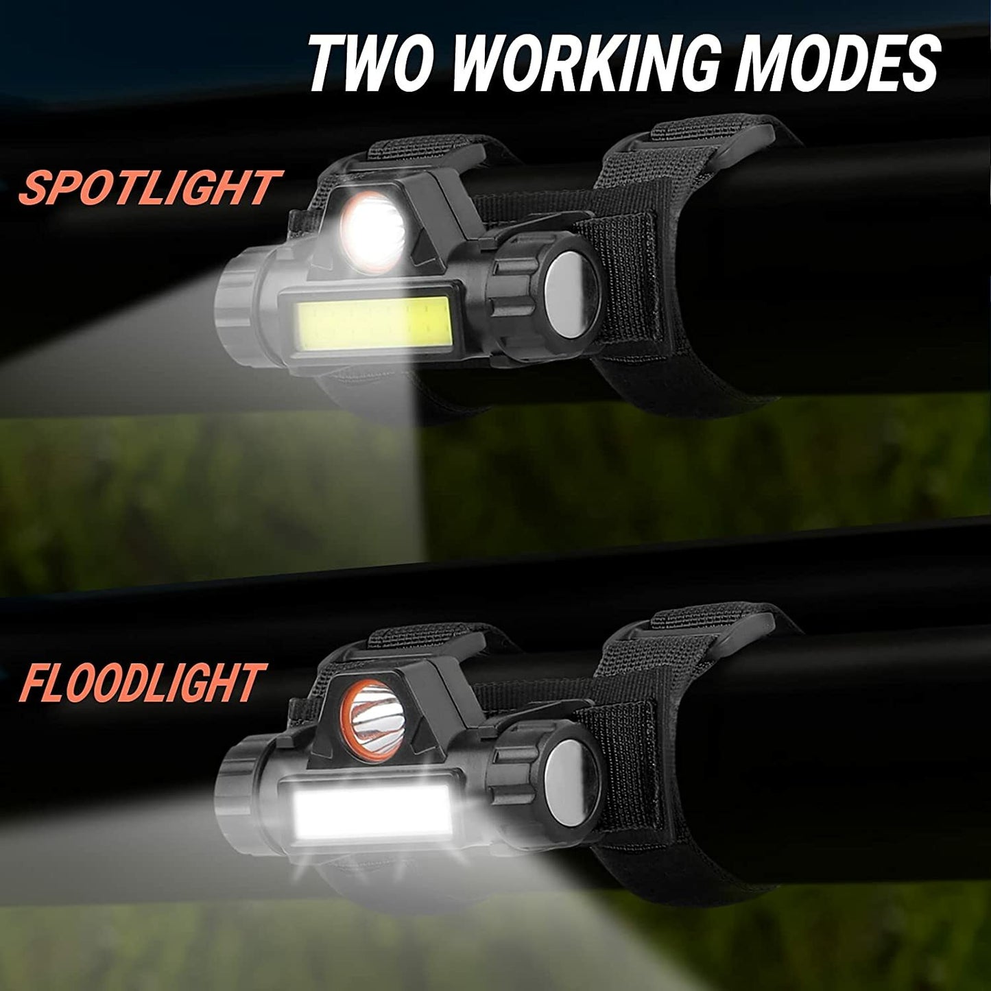 2-Piece LED Roller Mount Dome Light Universal for UTV All-Terrain Vehicles and for Golf Carts for Polaris RZR- n