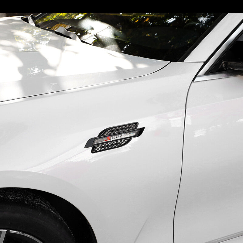 2PCS Car Leaf Board Sticker Sports Body Decals Decoration Exterior Accessories