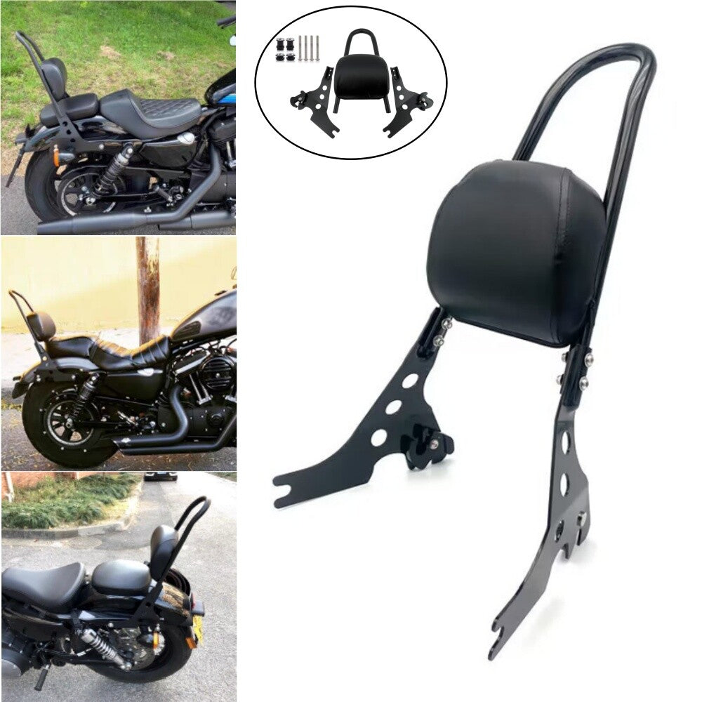 Detachable Passenger Sissy Bar Backrest Pad for Harley Davidson XL883C XL1200R