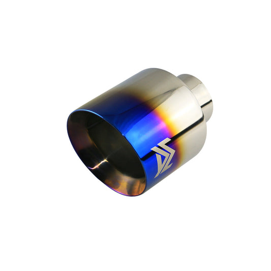 3'' Blue Universal 3'' inlet 5'' outlet Exhaust End Tips Muffler Tips Slant WA