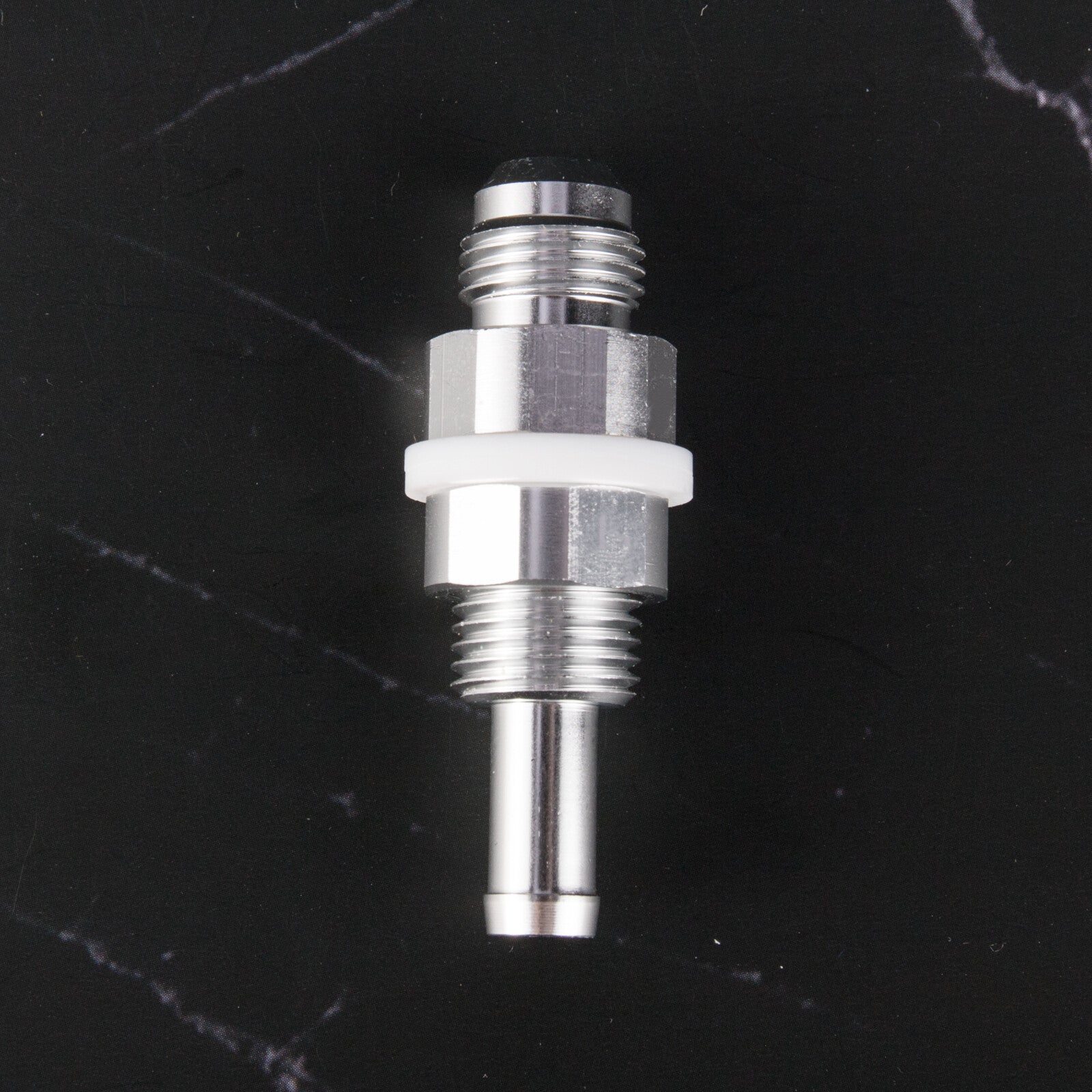 6AN Male Flare Bulkhead To 5/16 Hose Barb Fuel Tank Fitting Q