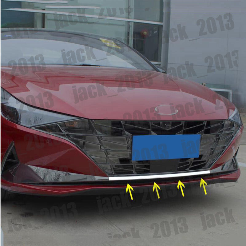 for Hyundai for Elantra CN7 2021-2023 STAINLESS Front Bumper Lip Strip Cover Trim