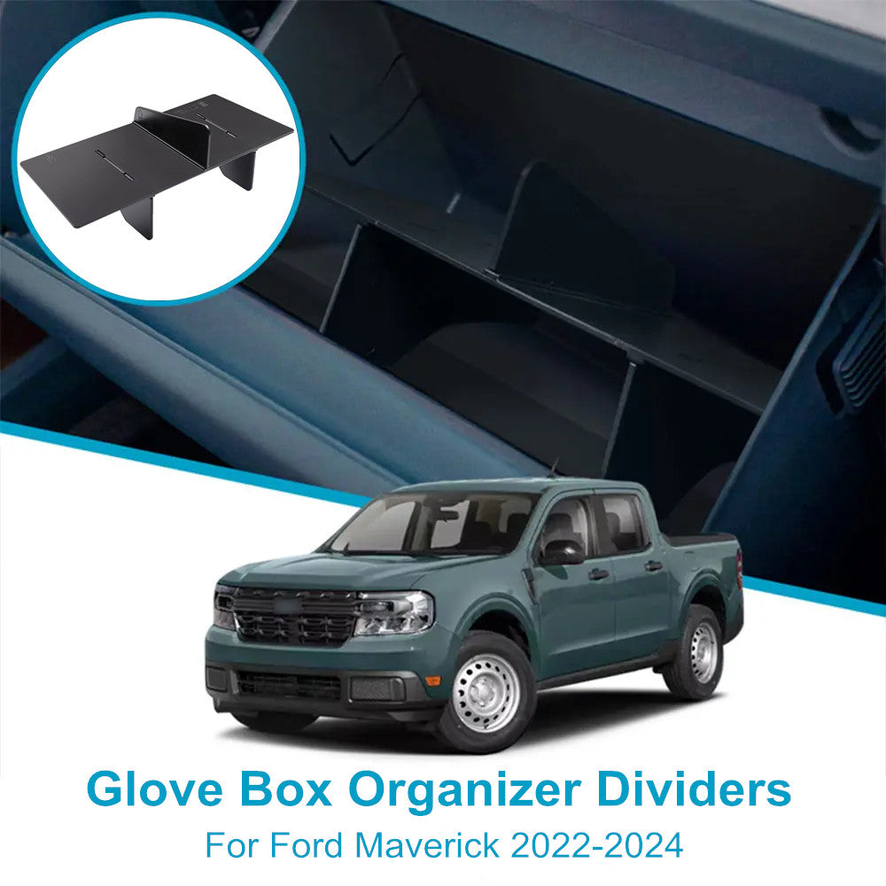 Compatible with 2022-2024 Maverick Cab Glove Box Insert Storage Box Divider Accessory - n