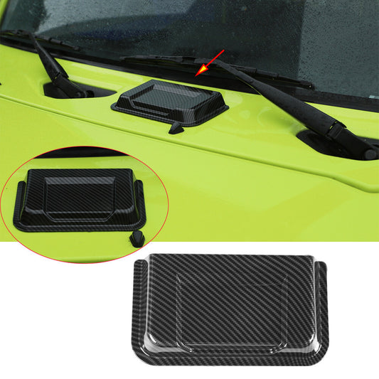 Carbon Fiber ABS Front Hood Scoop Air Vent Intake Cover for Suzuki for Jimny 2019-22