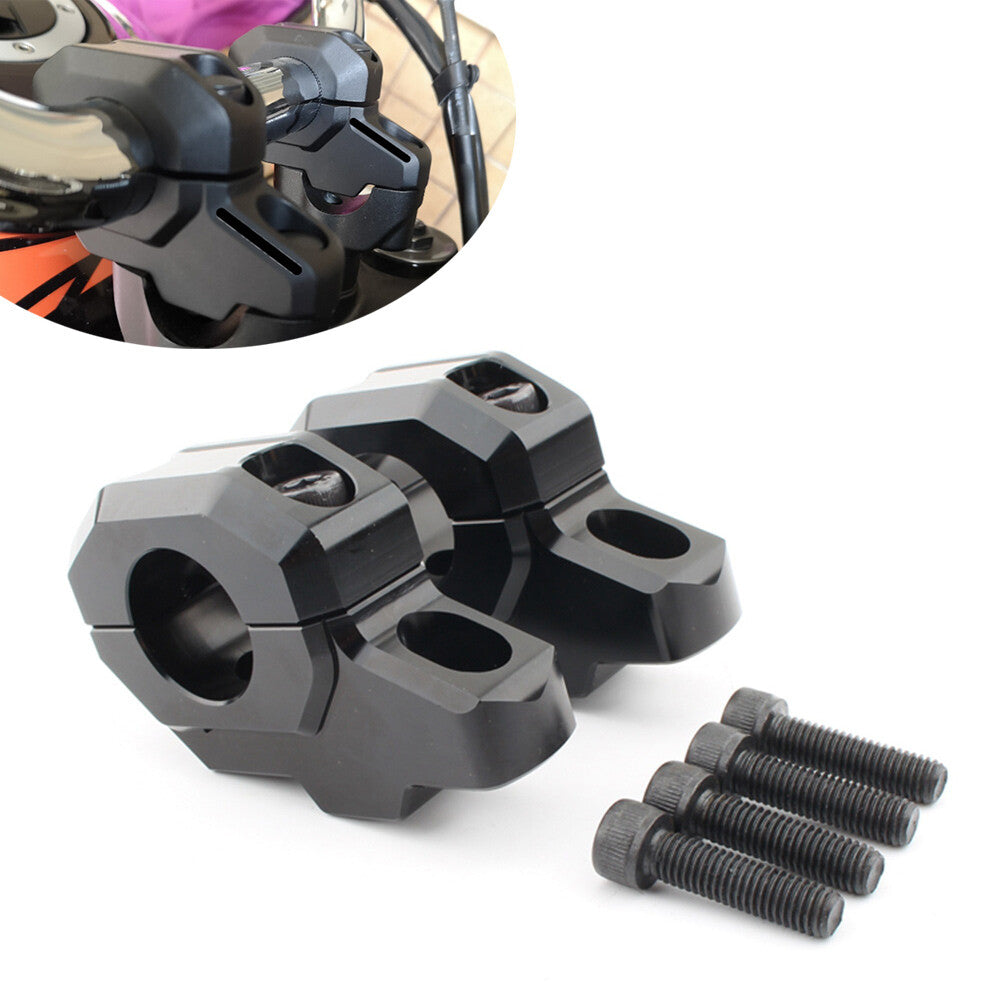Handlebar Mount Riser Clamp Handle Bar for Kawasaki Z900C Z900RS 2017-2024 Black Q