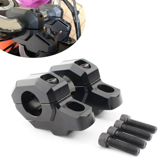 Handlebar Mount Riser Clamp Handle Bar for Kawasaki Z900C Z900RS 2017-2024 Black Q