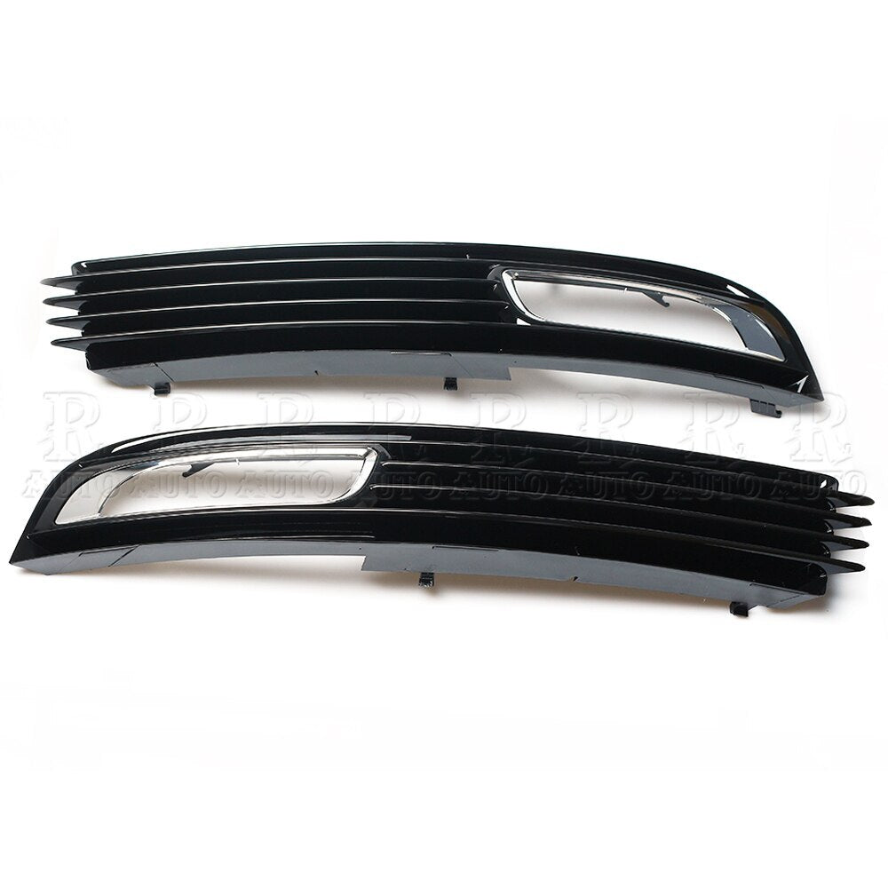 1 Set for Audi for A8 QUATTRO for A8 D3 2008-2010 Fog Lights Front Bumper Grille Cover