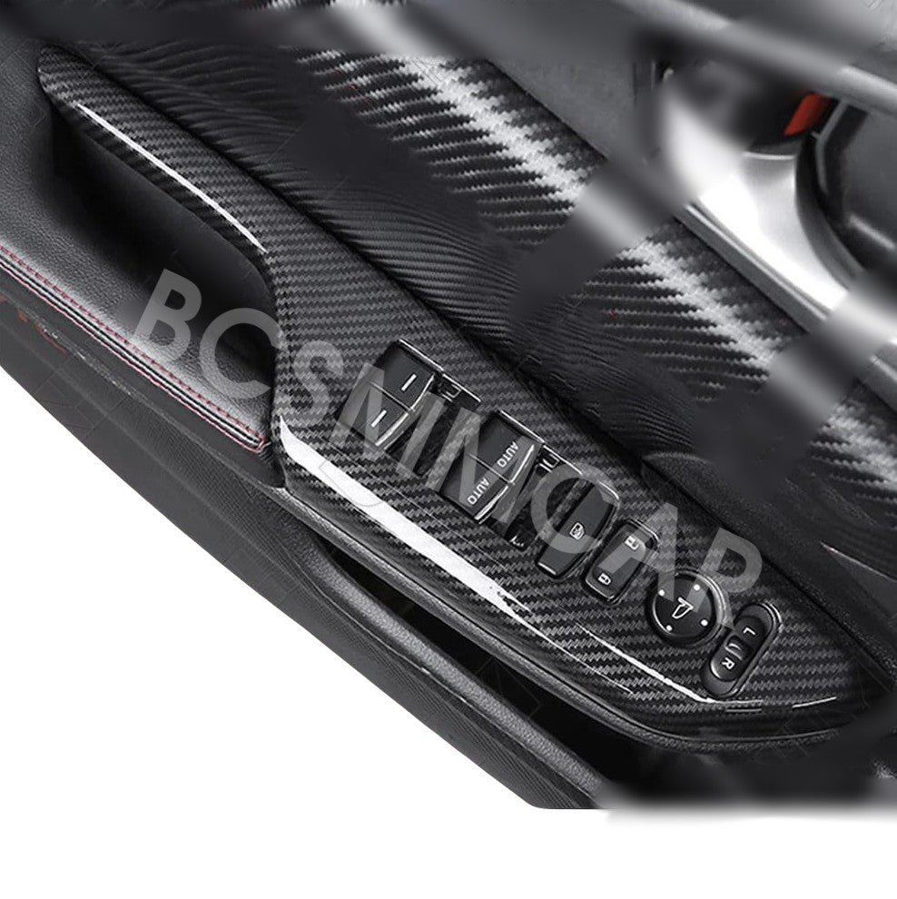 Door Window Switch Cover Trim Adhesive Fit for 2016-2020 for Honda for Civic Sedan Coupe