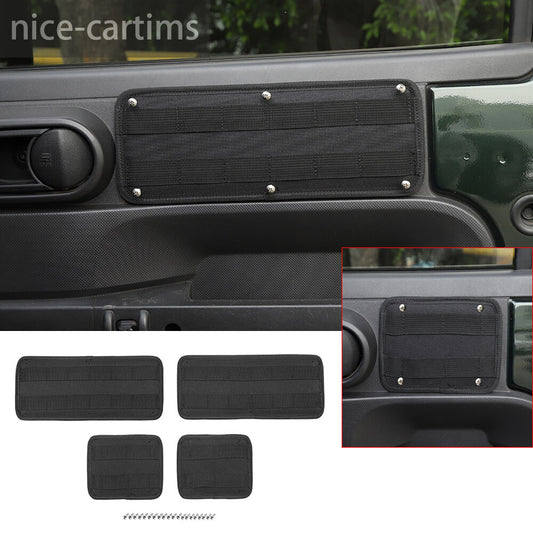 4¡ÁInterior Door Storage Tactical Hanging Board for Jeep for Wrangler JK 4Dr 2007-10