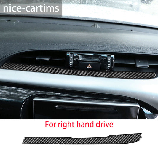 For T@yota Hilux Revo 2015-2021 RHD Carbon Central Control Air Vent Outlet Cover
