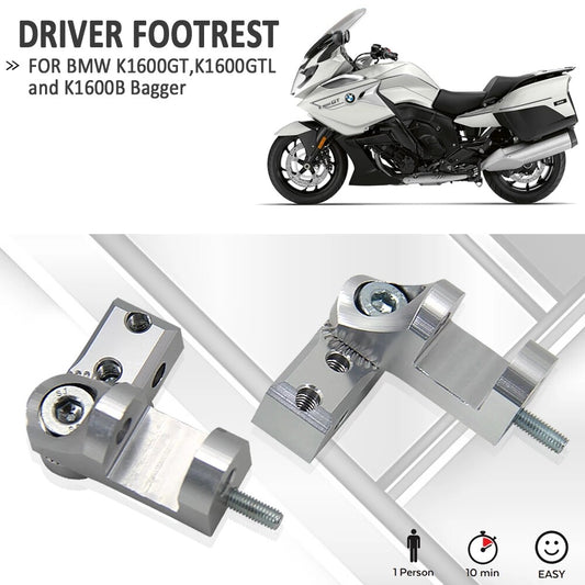 Motorcycle Foot peg Motorcycle Footrests for BMW K1600B GT GTL Bagger Passenger