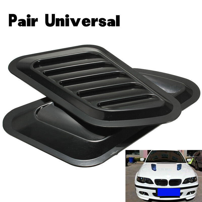 2-Pack Universal Car Accessories Airflow Scoop Turbine Cap Ventilation Cover Mudguards n