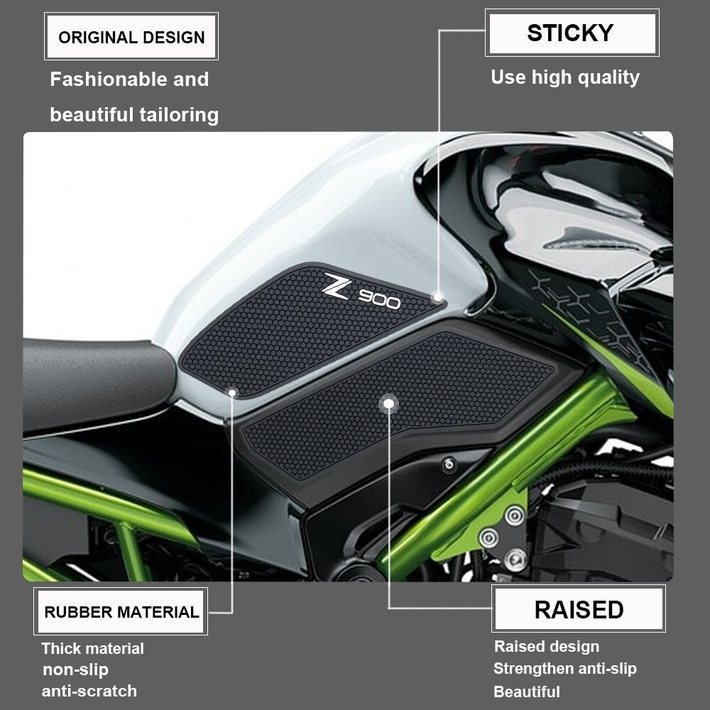 for Kawasaki Z900 Z900SE Tank Pad Protector Sticker Decal Gas Knee Grip 21-2023