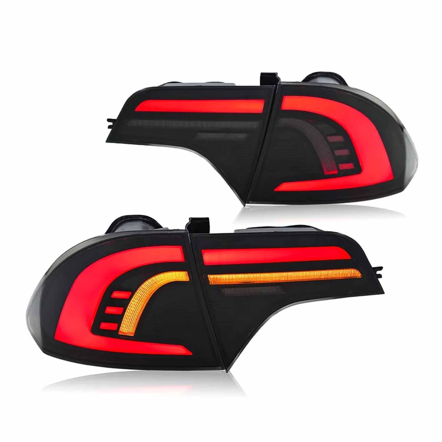 2PCS Full LED Tail Lights Fit for Honda for Civic Sedan Start up Animation 2006-2011