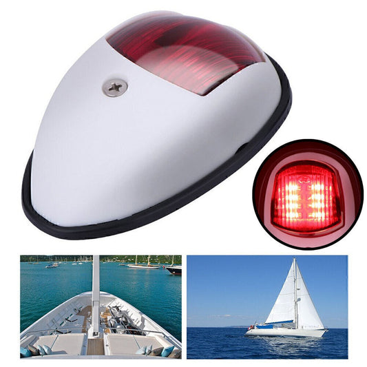 1x For Marine Boat Yacht Pontoon 12V Plastic Red LED Bow Navigation Lights n