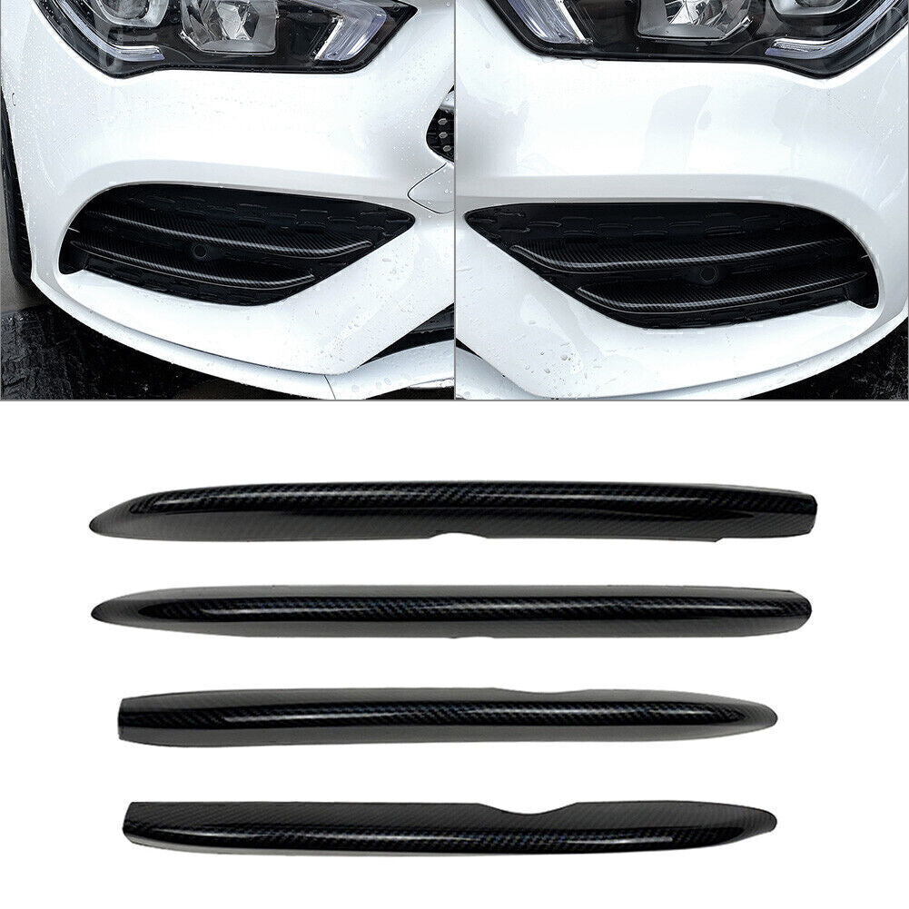 Carbon Fiber Front Fog Light Decorative Trims Fit for Mercedes Benz CLA C118 2020+