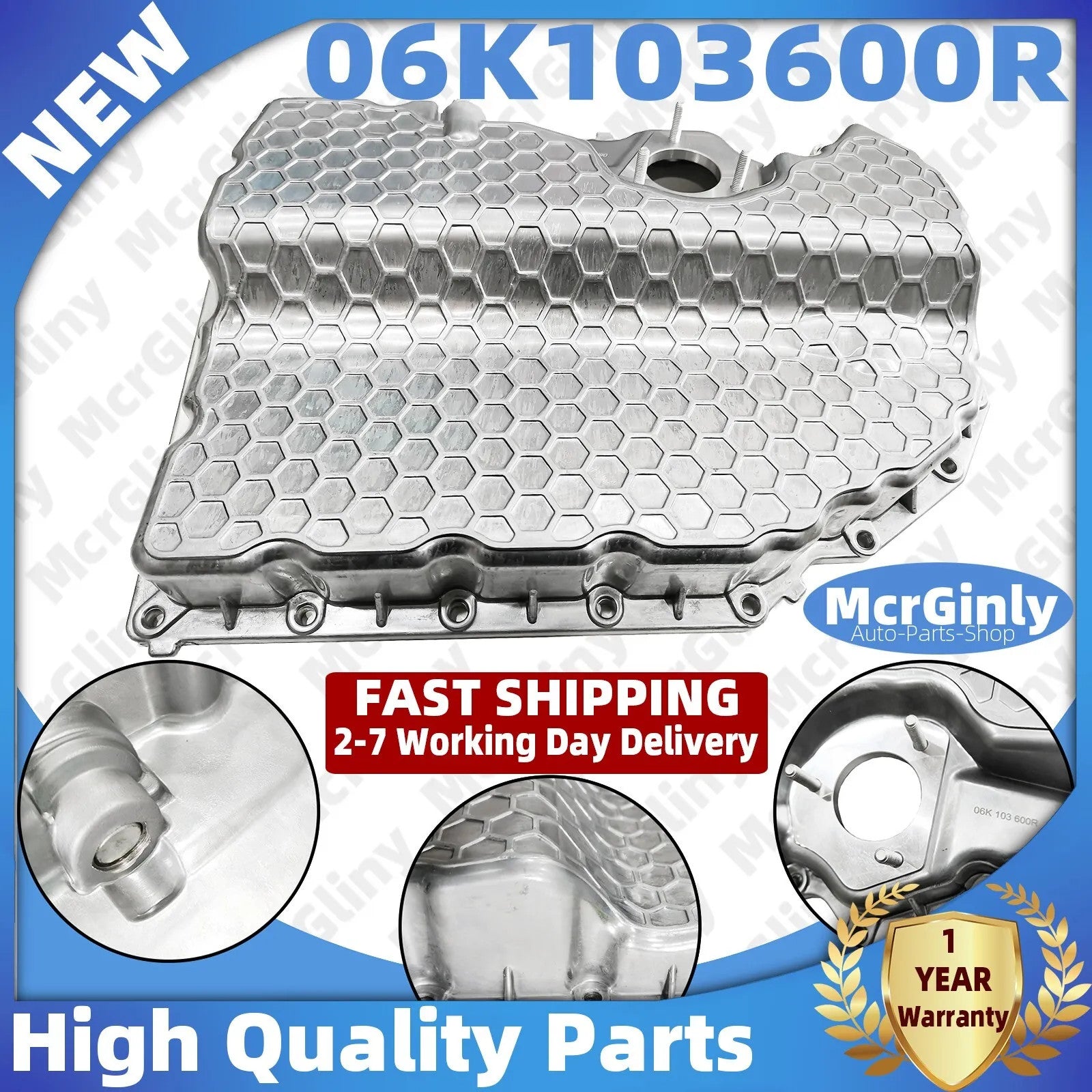 #06K103600AE Aluminum lower engine oil pan for Golf for Tiguan , for Audi A3, Q3, S3, and TT. n
