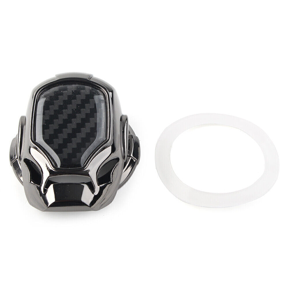 Universal Car Ignition Engine Decor Ring Trim Cover Cap Start Stop Button Black