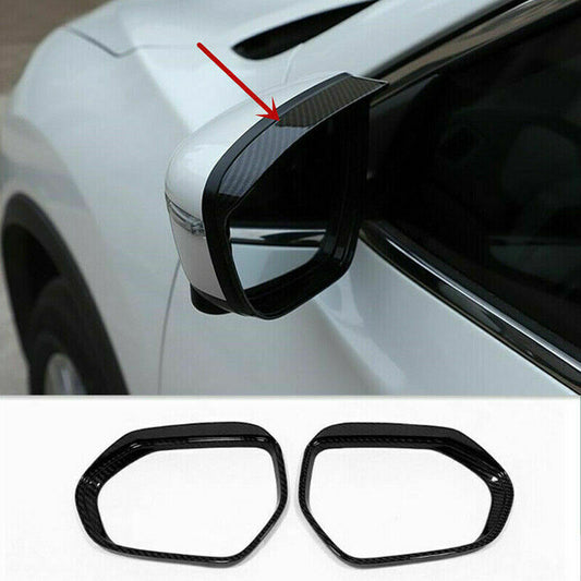 for Toyota for Corolla 2019-2023 Carbon Fiber ABS Side Mirror Rain Eyebrow Trims