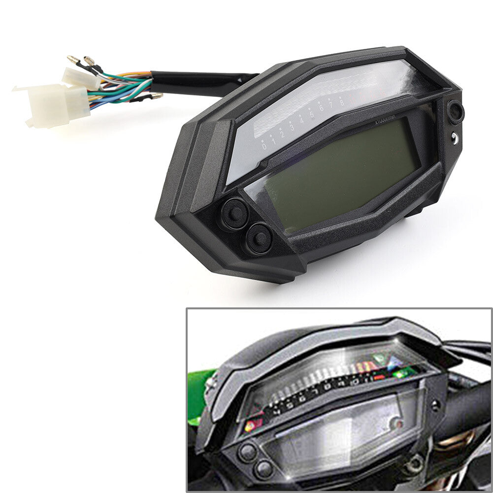 Motorcycle Digital Tachometer Speedometer Indicator Odometer for Kawasaki Z1000