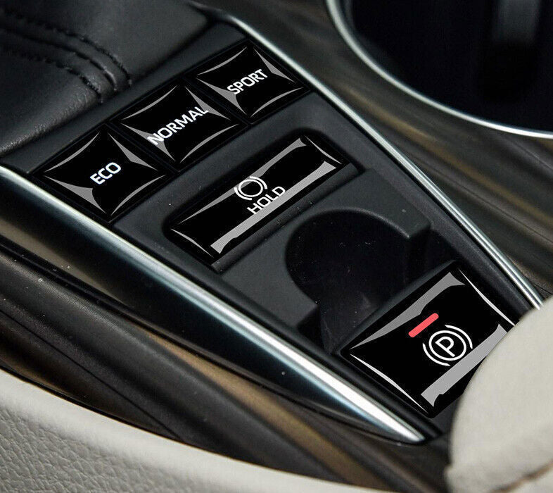 for Toyota for Camry 2018-2023 Black Middle Console Gear Shift Button Cover Stickers