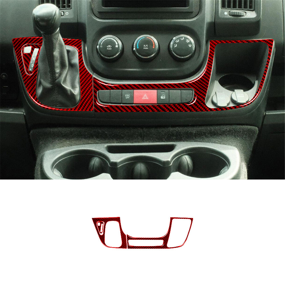 for Audi A4 B9 2017-2019 Carbon Fiber Inner Door Decorative Cover Trim Sticker v
