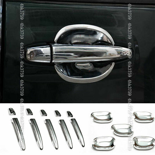 ABS Chrome Door Handle Cover Door Bowl Trim 15P for Toyota Prado Fj120 2003-2009