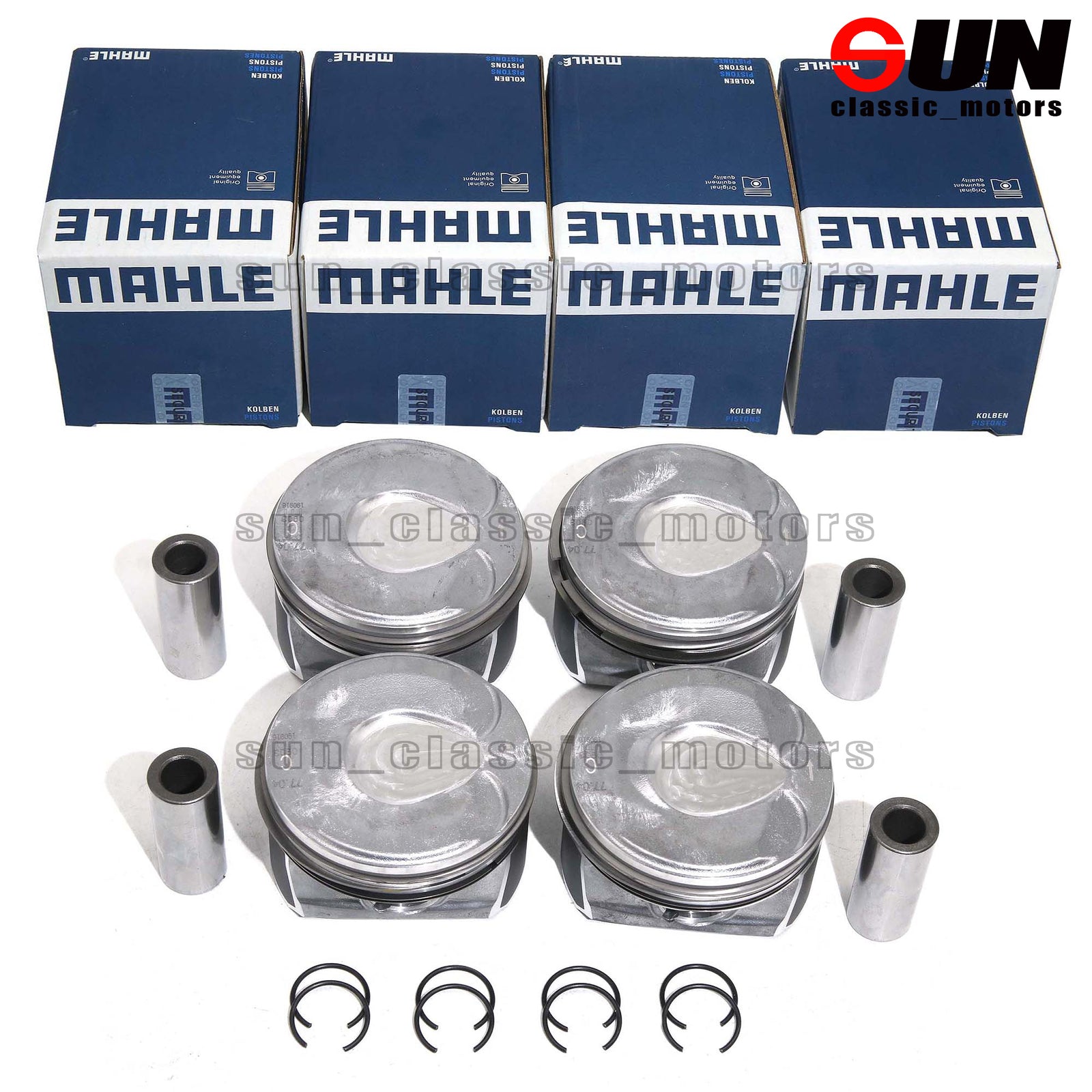 4-Piece STD Piston and Ring Kit for Mini Cooper Clubman S JCW R55 R56 R57 1.6T N14B16A-