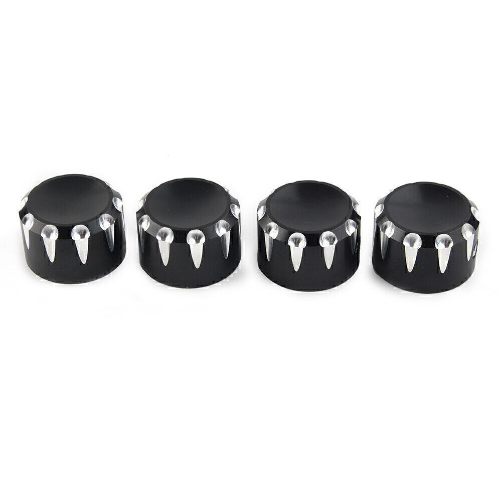 4pcs Black Motorcycle Engine Screw Topper Cover Head Bolt Caps for Harley 883 Q