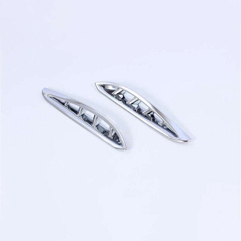 1Pair Silver Front Bumper Fog Lamp Cover Trim for Toyota Harrier Venza 2020-2023
