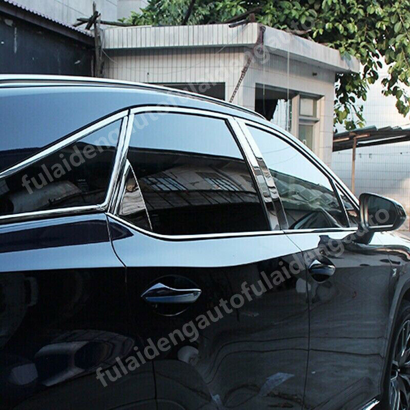 For Escape Kuga 2013-2019 ABS Chrome Side Rearview Mirror Eyebrow Trim v