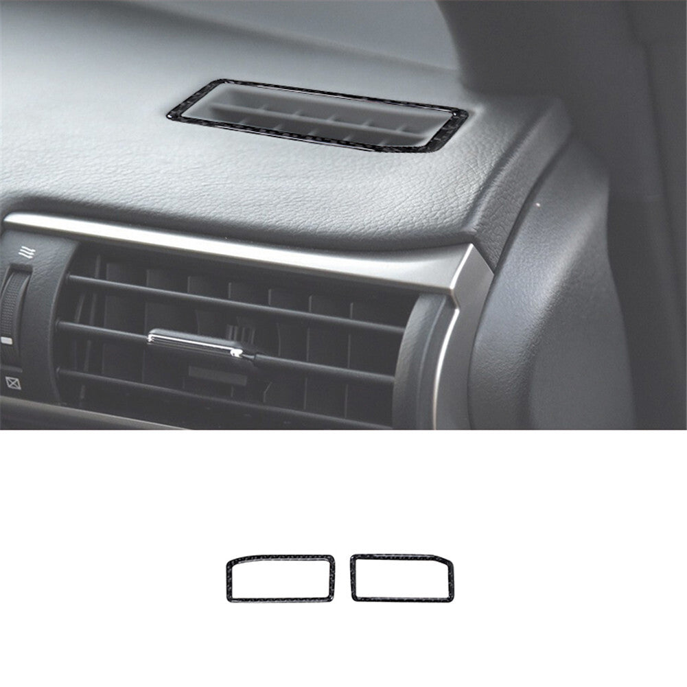 2X Carbon Fibre A/C Vents Outlet Frame Trim Cover For Tundra 2007-2013 v