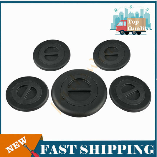 5-Piece Wheel/Gooseneck Bed Plug Cover Kit for Dodge for Ram 2500 3500 5th (2014-2019) n