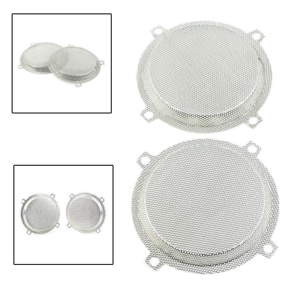 Front Mesh Speaker Grills Cover Punched for Harley Touring Electra Glide FLHTC Q
