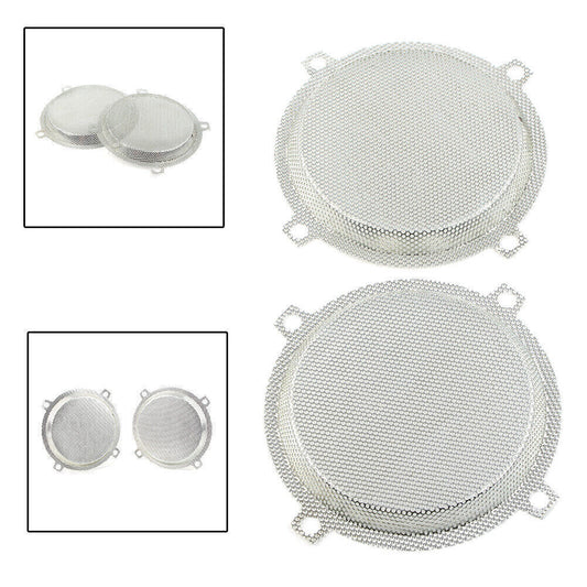 Front Mesh Speaker Grills Cover Punched for Harley Touring Electra Glide FLHTC Q