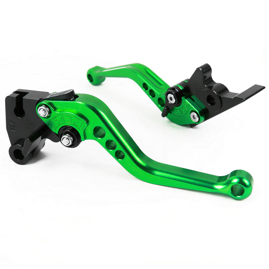 for Kawasaki 300 400 2013-2020 Short Clutch Brake Levers Green US Z300