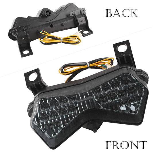 Integrated LED Taillight Turn Signals Smoke for Kawasaki ZX6R 2003-2004