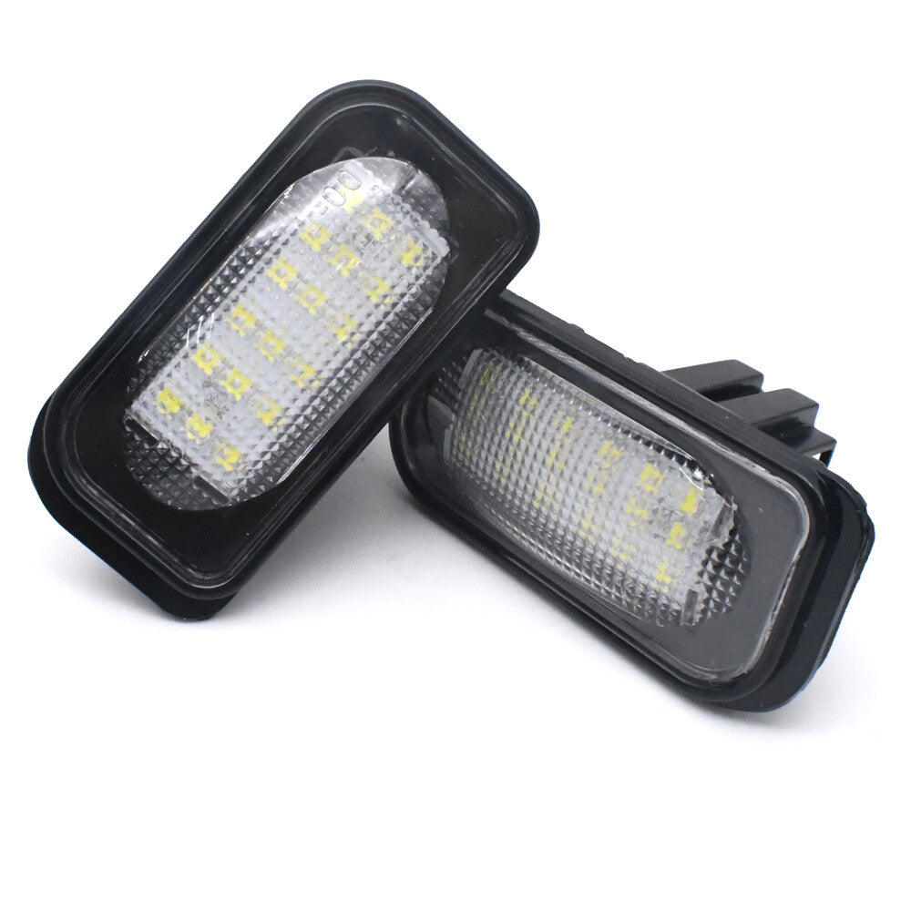 For 01-07 for Mercedes C-Class C203 4DR W209 License Plate White 18-SMD LED Lights Q