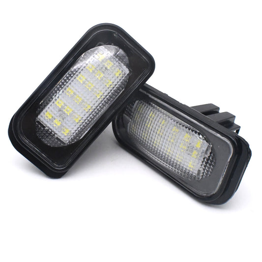 For 01-07 for Mercedes C-Class C203 4DR W209 License Plate White 18-SMD LED Lights Q