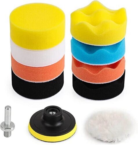 11-Piece 5-inch Car Polishing Pad Polishing Drill Sponge Kit Waxing Foam Polisher