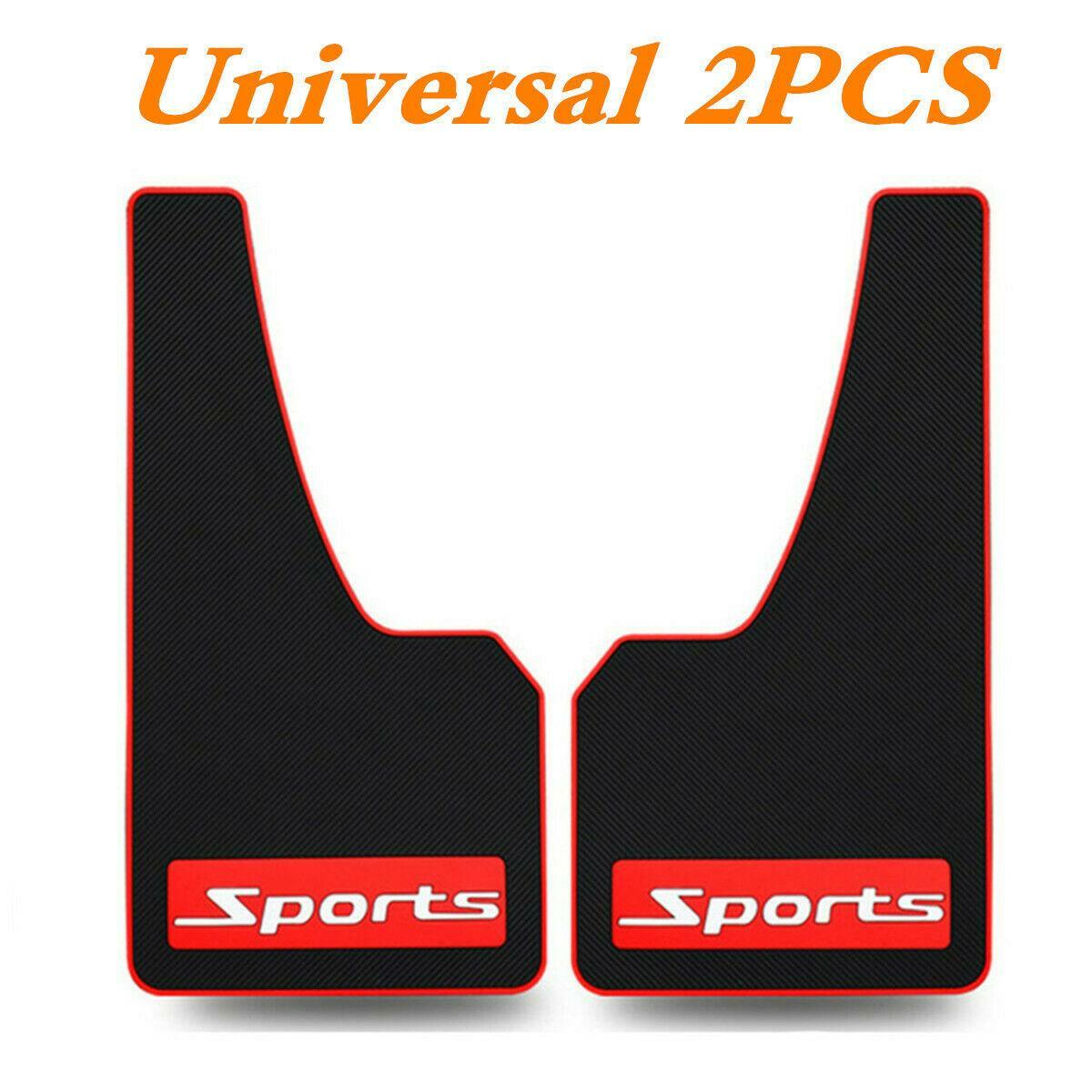 Suitable for cars and trucks, 2-piece universal rubber mudguards for splash protection. n