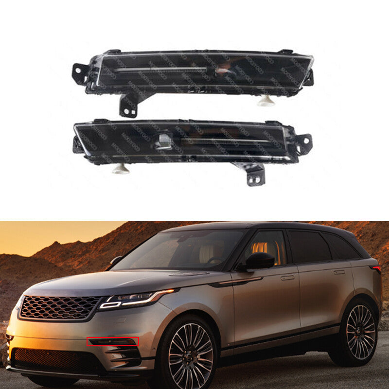 Suitable for 2018-2020 for Land Rover for Range Rover Velar, with black fog light on the left front bumper.