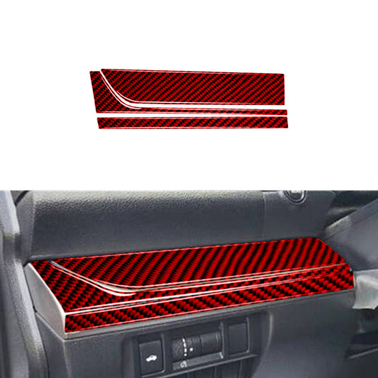 Red Carbon Fiber Mirror Control Button Trim For Tacoma 2012-2015 Type-A v