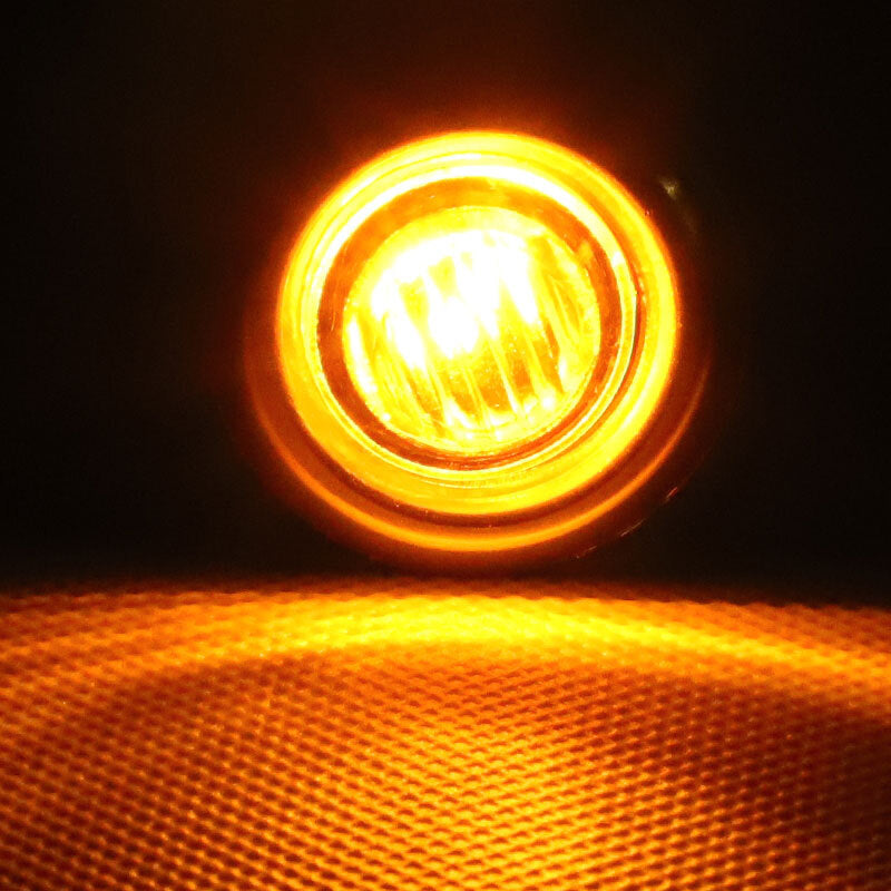 10pcs 3/4 Bullet Round LED Side Marker Lights Smoked Amber for Trailer Truck RV