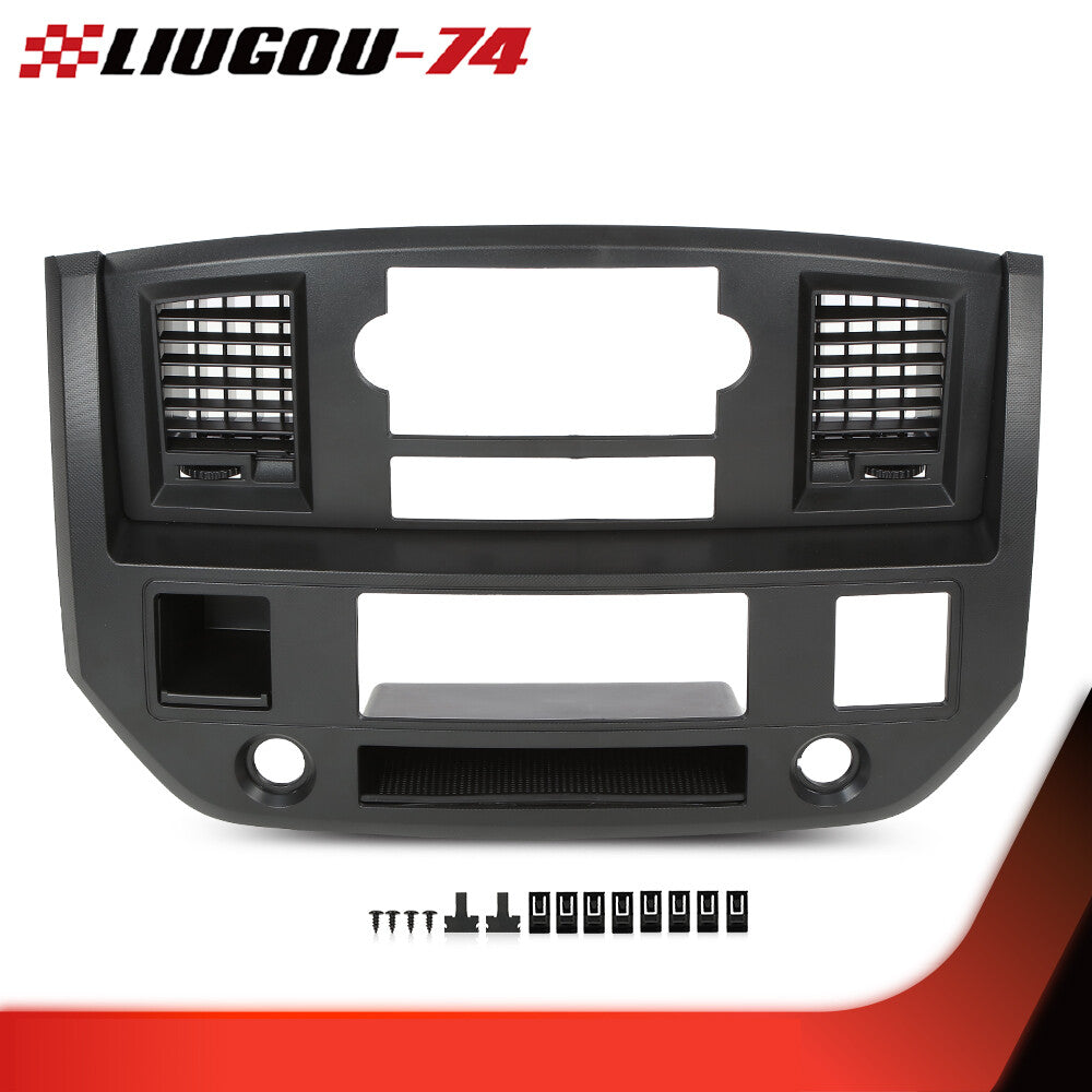 Fit for 06-08 for Dodge for Ram Center Dash Trim Dashboard Radio Vent Hole Baffle US- v