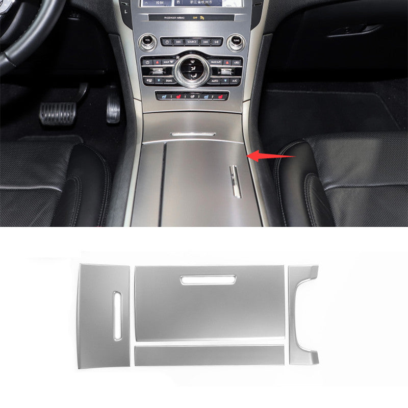 for Lincoln MKZ 2017-20 Silver Central Control Panel Trim Water Cup Frame Cover