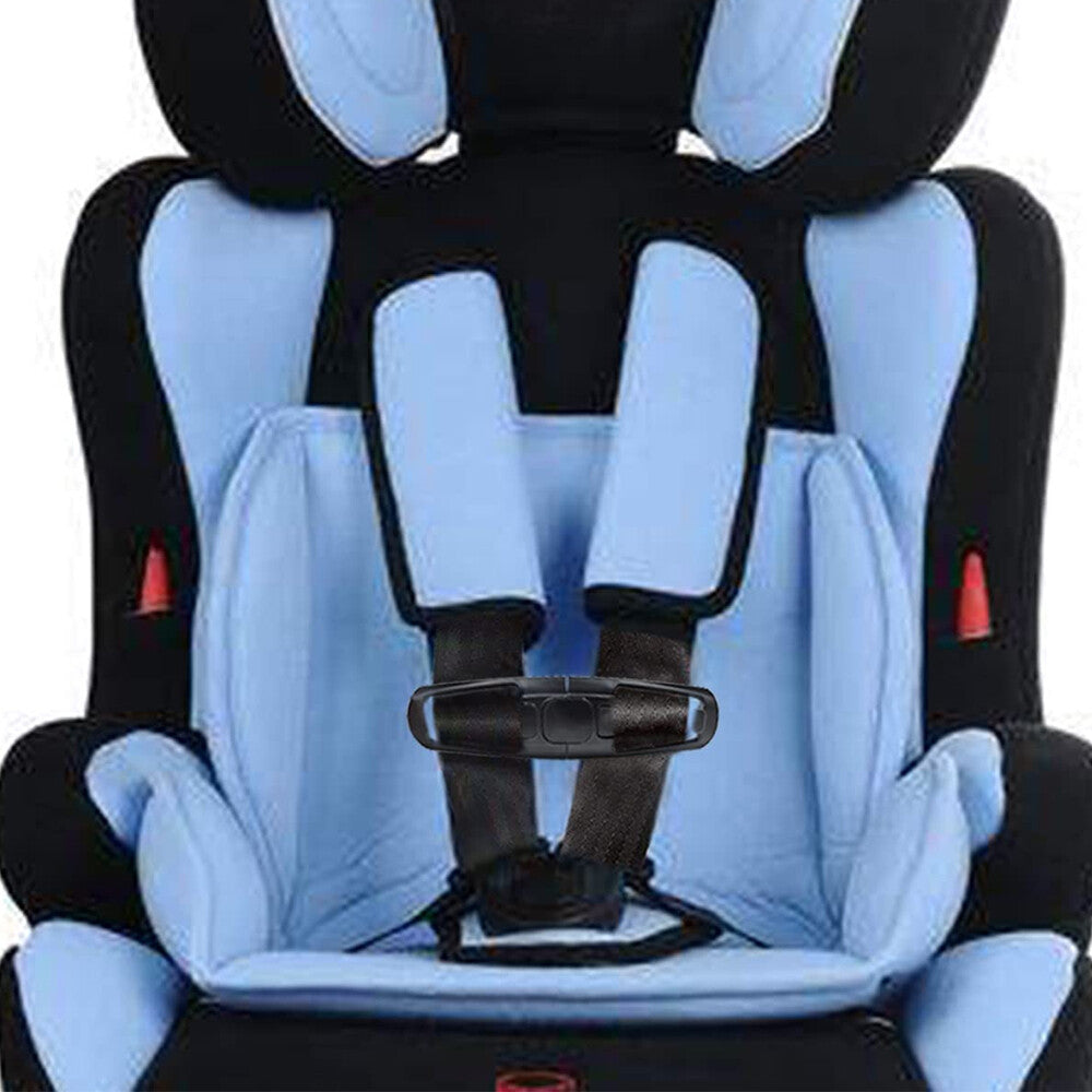 1 infant car for seat with clip, chest strap, and child buckle, black. n
