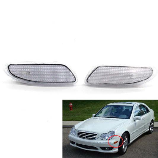 LED transparent bumper side marker lights suitable for 2001-07 for Mercedes W203 C230 C240 C280 C320- n